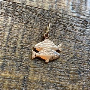 Gold Pisces Pendant